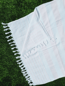 One sided Terry Towel - Sand free beach and Bath towel-Pink
