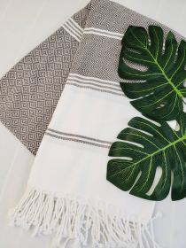 Beach Towels, Bath Towels, Sand Proof Turkish towels BROWN
