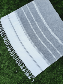 Beach/Bath Sand Free Towels-Easy Carry Quick Dry Thin Towel- Brownish Gray