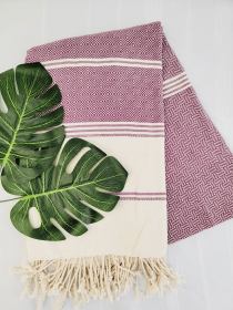 Beach Towels, Bath Towels, Sand Proof Turkish towels CHERRY