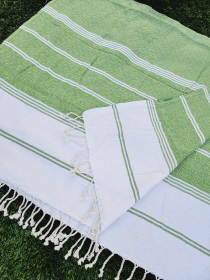 Beach/Bath Sand Free Towels-Easy Carry Quick Dry Thin Towel- Green