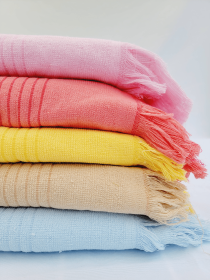 5 Onesided Terry towel set, Assorted sand free Towel-Havlu