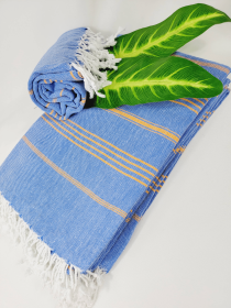 Easy carry Quick Dry Towel 70x36 Blue/Orange