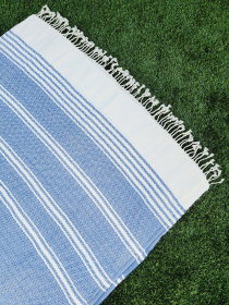 Turkish Beach/Bath Towels-Easy Carry Quick Dry Throw - Navy