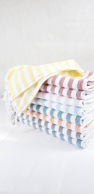 One sided Terry Towel-Sand free beach and Bath towel (Style: Blue)