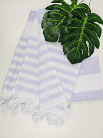 Onesided Terry Towel - Personalized beach or Bath towel (Style: LILAC)