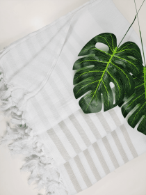 Onesided Terry Towel - Personalized beach or Bath towel (Style: GREENISH)