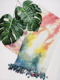 Tie Dye LIGHTWEIGHT QUICK DRY Beach/Bath Towel - Green Mix (Style: 3)