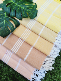 Turkish Throw Towel Sand Proof Thin Turkish Towel,Throw70x40 (Style: BURNT ORANGE)