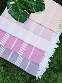 Turkish Towel, Easy carry Quick Dry Towel, Large Throw (Style: BLUSH)