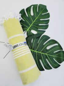 Turkish Towel, Easy carry Quick Dry Towel, Large Throw (Style: NEON GREEN)