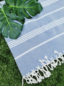 Turkish Towel, Easy carry Quick Dry Towel, Large Throw (Style: ICE BLUE)