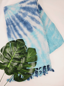 Beach Towel, Bath towel, Turkish Towel Cotton XLARGE PINK (Style: NAVY)