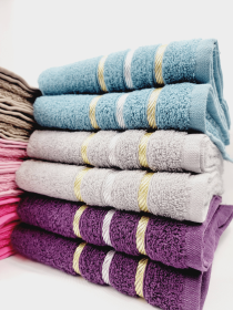 HAND Towel- 2 Pc Set (Style: Gray)