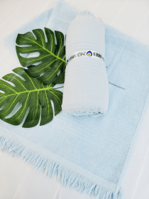 One sided Terry Towel - 100% Cotton Towel Blue Towel (Style: Blue)
