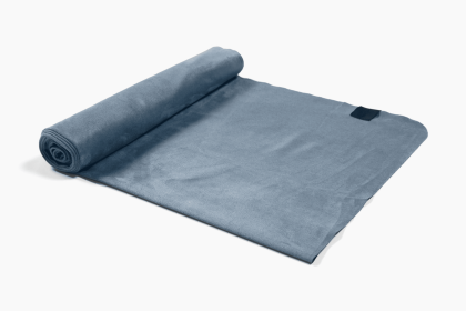Yoga Mat Towel with Micro-Fiber Slip-Resistant Fabric (Color: Slate Blue)